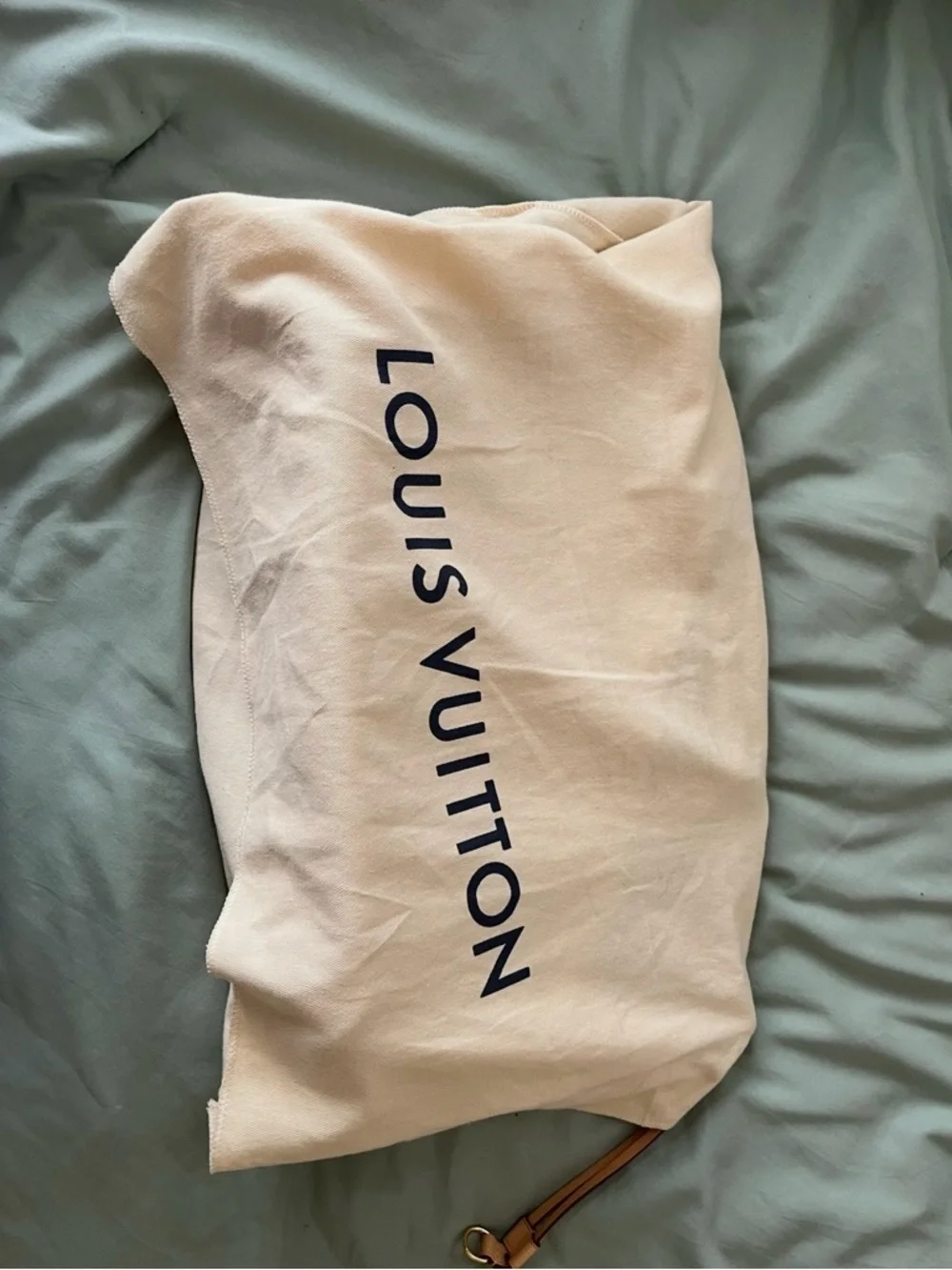 Louis Vuitton Brown Monogram Canvas Tote with Light Tan Trim - Picture 4 of 4